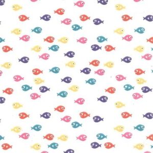 Guppies Flannel By Michael Miller - Tropical