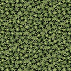 A Wildflower Meadow By Jackie Robinson For Benartex - Black/Green