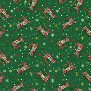 A Quilter's Christmas By Jim Shore For Benartex - Green