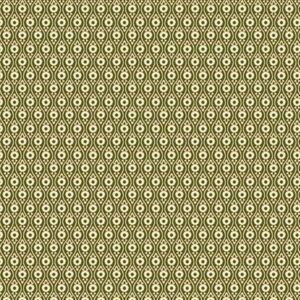 Ribbon Floral By Dover Hill For Benartex - Green