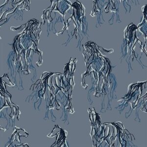Wild Horses By Rjr Studio For Rjr Fabrics - Shadow