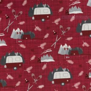True North 2 By Kate & Birdie Paper Co. For Trendtex - Red