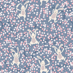 Bunny Hop By Lewis & Irene For  - Denim Blue