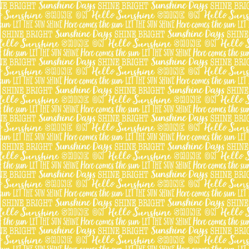 Hello Sunshine By Monkey Mind Design For Michael Miller - Yellow