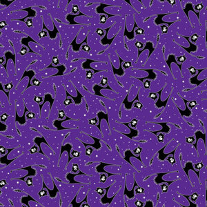 Halloween Party By  Kanvas Studio For Benartex - Digital Print - Purple