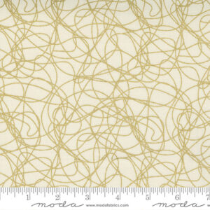 Whispers Metallic By Studio M For Moda - Cream - Gold