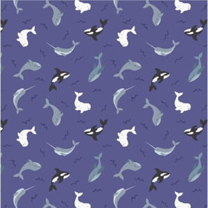 Small Things - Polar Animals By Lewis & Irene - Pearl - Indigo Blue