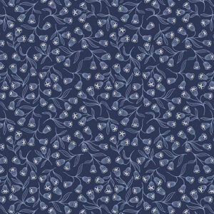 Enchanted By Lewis & Irene - Dark Blue With Silver Metallic