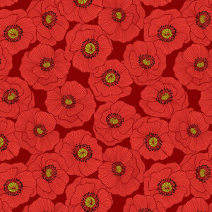 Poppies By Lewis & Irene - Red