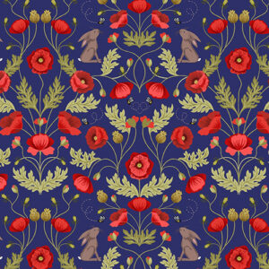 Poppies By Lewis & Irene - Blue