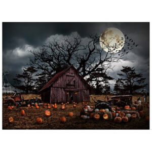 Haunted Halloween Digital Print By Hoffman - Pumpkin