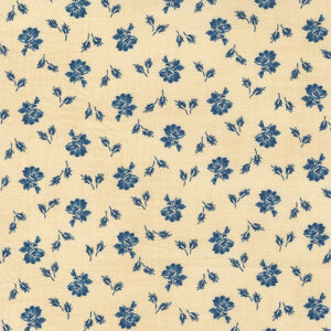 Mary Ann's Gift 1850-1880 By Betsy Chutchian For Moda - Biscuit - Indigo