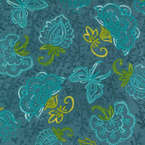 Carolina Lilies By Robin Pickens For Moda - Teal