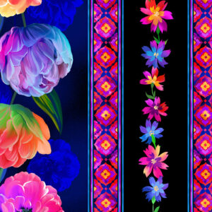 Luminous Blooms By Kanvas Studio For Benartex - Digital - Multi