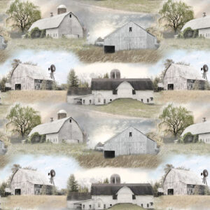 American Barns By Lori Dieter For Benartex - Greymulti