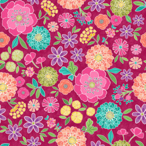 Sew Bloom By Contempo Studio For Benartex - Fuchsia