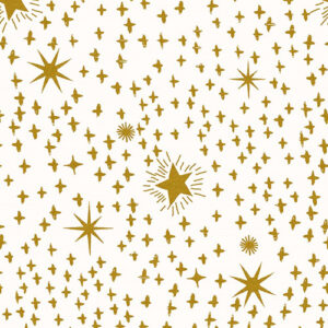Tails From Under The Moon By Rjr Studio For Rjr Fabrics - Metallic - Gold