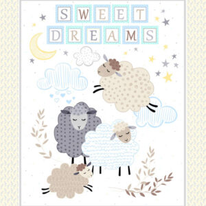 Sweet Dreams Flannel By Kanvas Studio For Benartex - Panel - White