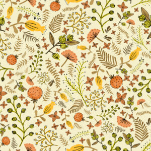 Whimsical Fleur De Joy By Rjr Studio For Rjr Fabrics - Yellow Lime