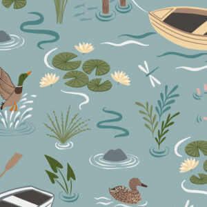On The Lake By Lewis & Irene - Duck Egg Blue