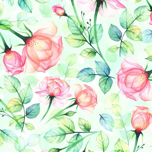 Brilliant Blooms By Hoffman - Digital - Rose