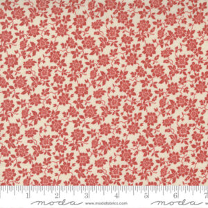 Bonheur De Jour By French General For Moda - Pearl - Faded Red