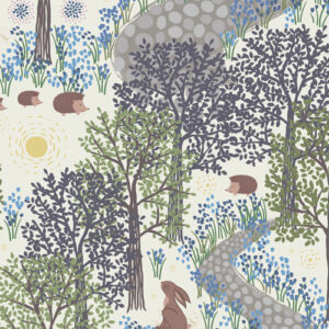 Bluebell Wood By Lewis & Irene - Bluebell Wood/Cream