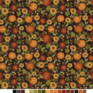 A Wooly Autumn By Cheryl Haynes For Benartex - Black