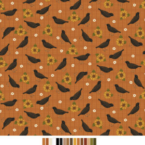 A Wooly Autumn By Cheryl Haynes For Benartex - Orange