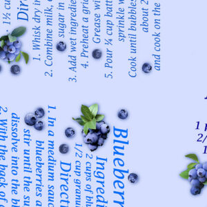 Blueberry Hill By Kanvas Studio For Benartex - Digital Print - Blue