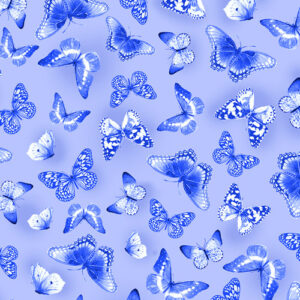 Blueberry Hill By Kanvas Studio For Benartex - Digital Print - Light Blue