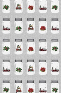 Home For Christmas By Dianna Swartz For Benartex - Digital -  Grey