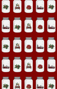 Home For Christmas By Dianna Swartz For Benartex - Digital -  Red