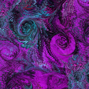 Poured Color 2 By Paula Nadelstern For Benartex - Digital - Violet