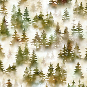 Mystic Mountain By Hoffman - Digital Print - Woodland