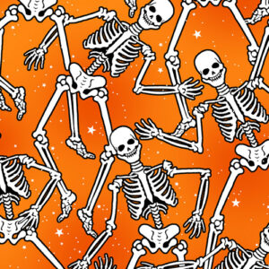 Halloween Spirit By Kanvas Studio For Benartex  - Digital - Glow - Orange
