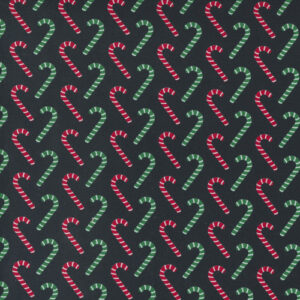 Candy Cane Lane By April Rosenthal For Moda - Charcoal