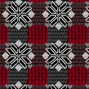 Knit And Caboodle By Kanvas Studio For Benartex - Black/Red