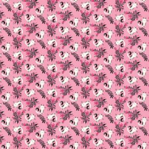 Purr Fect Cats By Contempo Studio For Benartex - Digital - Med. Pink