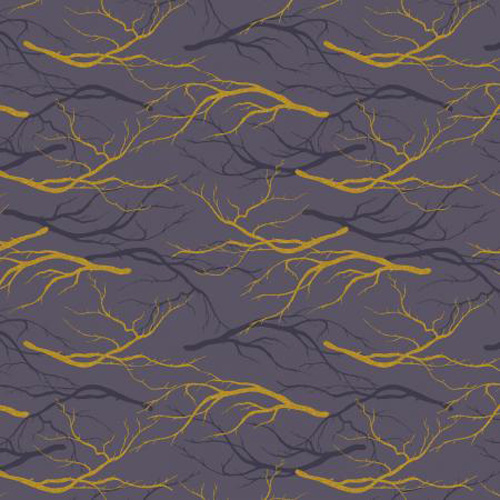 Magic Of Yosemite By Julia Dreams For Rjr Fabrics - Metallic - Slate