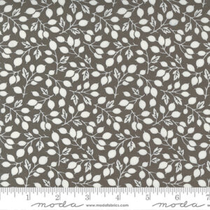 Pumpkins And Blossoms By Fig Tree & Co. For Moda - Charcoal