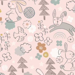 Bella Bunny & Bear By Lewis & Irene - Bella & Bear On Pink