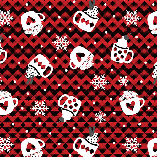 Winter Comfort Flannel By Kanvas Studio For Benartex - Black/Red