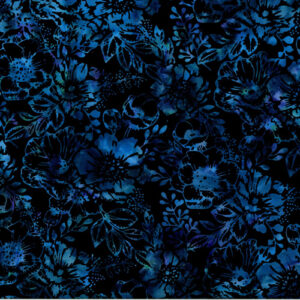 Bali Batiks By Hoffman - Black/Blue