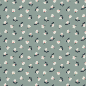 Folk Floral By Lewis & Irene - Little Flowers On Iced Sage