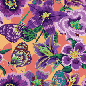 Not Your Mama's Garden By Contempo Studio For Benartex - Digital - Tiger Lily