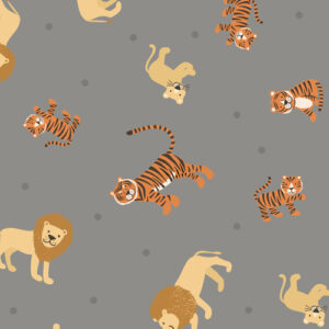 Small Things - Wild Animals By Lewis & Irene - Lions & Tigers On Grey