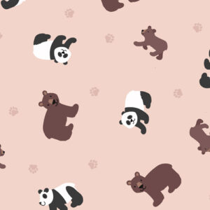 Small Things - Wild Animals By Lewis & Irene - Pandas & Bears On Pale Plaster
