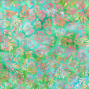 Bali Batik By Hoffman - Coral Hibiscus