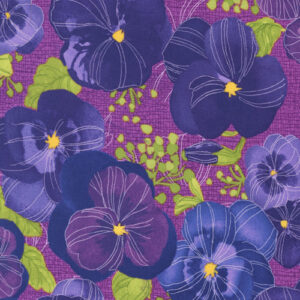 Pansys Posies By Robin Pickens For Moda - Plum